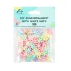 Snowflake DIY Bead Ornament With White Rope 30g