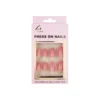 Soot Pink Round Press On Nails 24pc