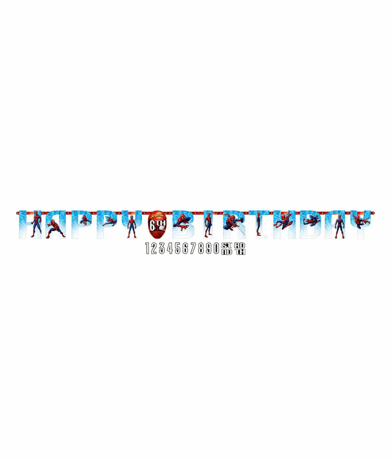 Spider-Man Webbed Wonder Jumbo Add-An-Age Letter Banner