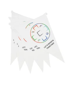 Sports String Flags 12pc 19 x 28cm