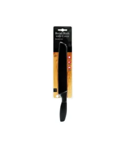 Stainless Steel Bread Knife with Cover 32cm