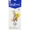 Star Foil Balloons Table Stand Kit 11pc