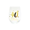 40 Stemless Wine Glass