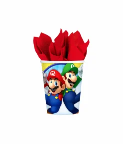 Super Mario Bros Paper Cups 8pk