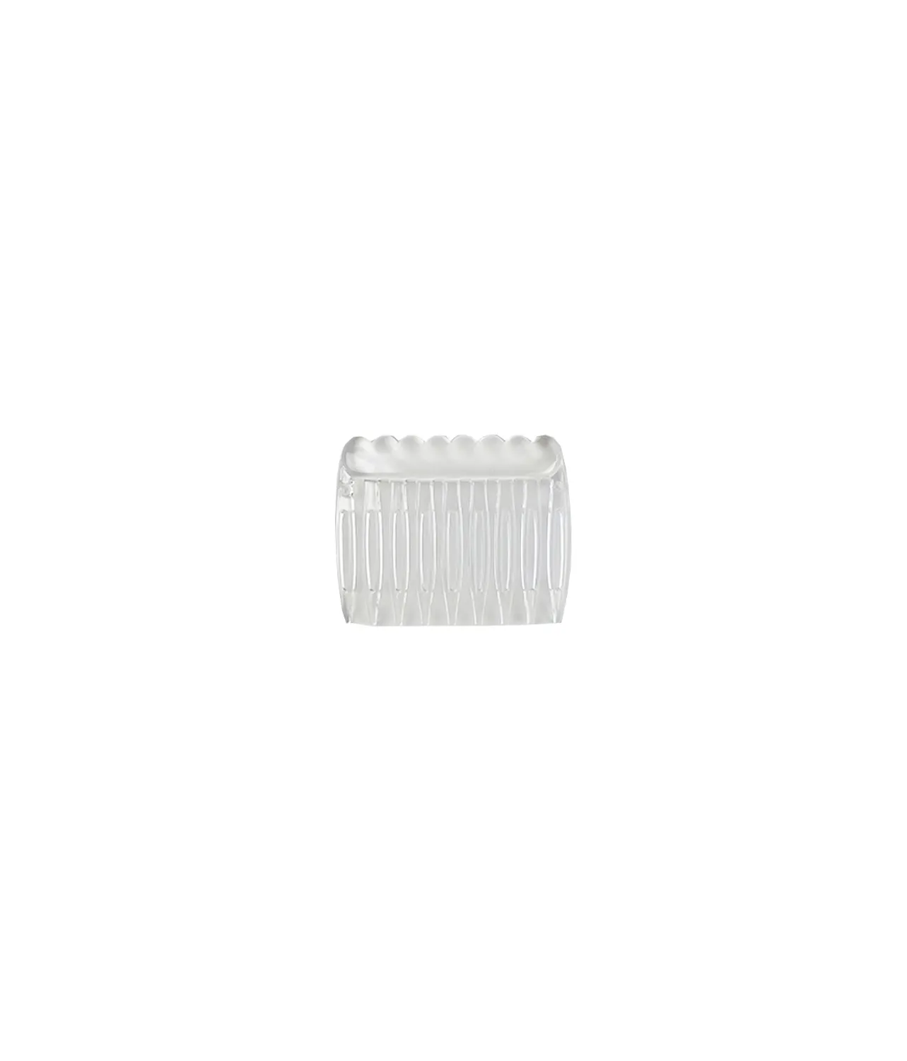 9 Teeth Clear Plastic Comb 15pc