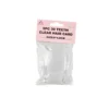 30 Teeth Clear Plastic Comb 5pc 9×4.8cm