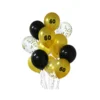 60th Birthday Latex Balloon Bouquet 15pc