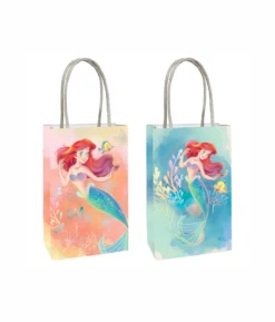 The Little Mermaid Paper Kraft Bags Assorted 8pc