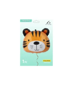 Tiger Head Foil Balloon 41x36cm
