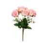 2 Tone Pink/White Rose Bunch 41cm
