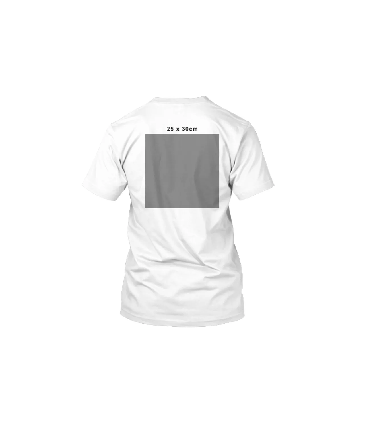 T-Shirt Print Back Only 25 x 30cm