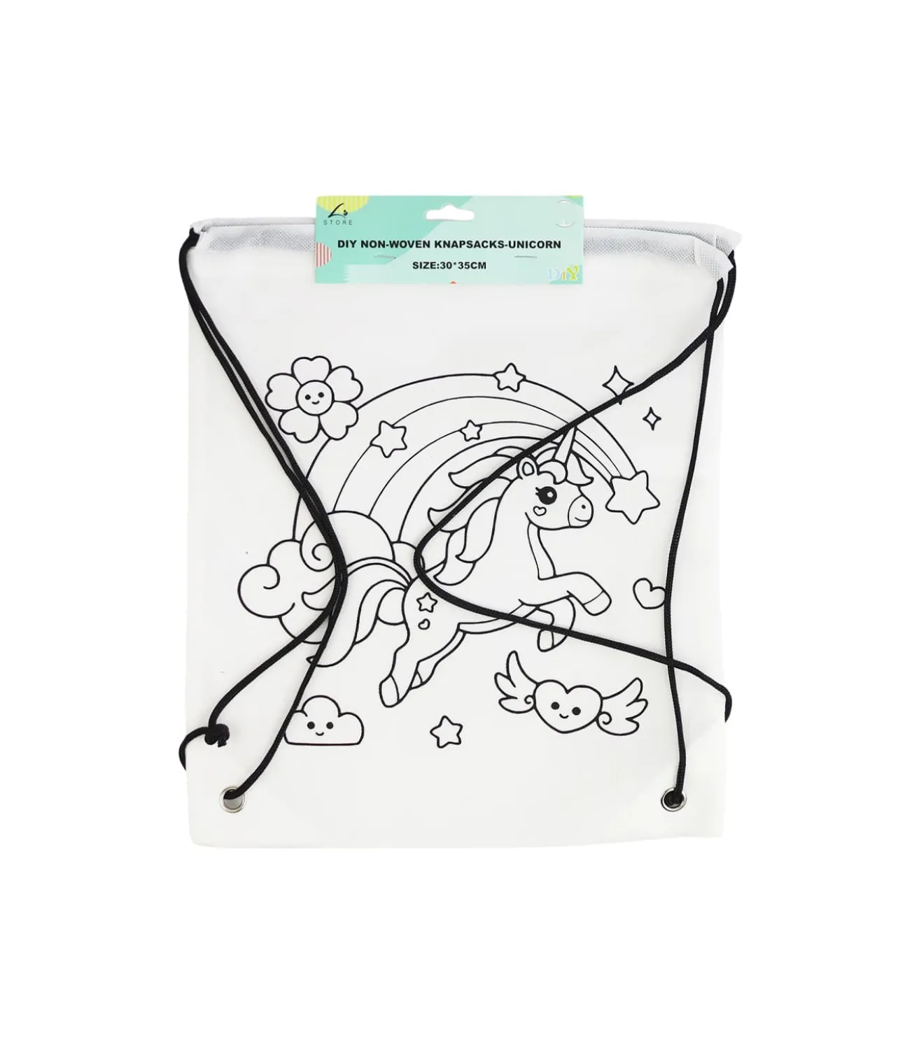Unicorn DIY Non-Woven Knapsacks 30x35cm