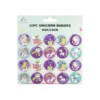 Unicorn Theme Badges 3.8cm 20pk