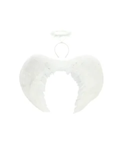 White Angel Wings & Headband 80cm