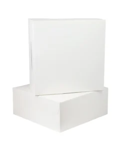 White Cake Box 12in 2pk 30 x 30 x 12.7cm