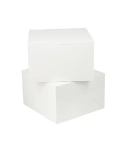 White Cake Box 8in 2pk 20 x 20 x 12.7cm