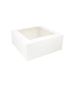 White Cake Box With Window 14in 2pk