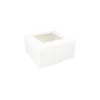 White Cake Box With Window 10in 2pk