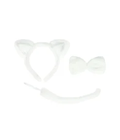 White Cat Accessory Set