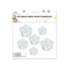 White Crepe Paper Flower Set 6pk