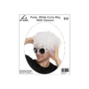 White Curly Wig With Glasses Party Set