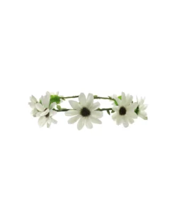 White Daisy Flower Crown