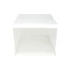 White Double Layer Transparent Cake Box 10in