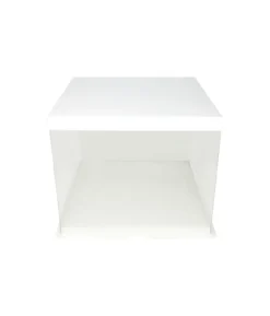 White Double Layer Transparent Cake Box 10in