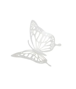 White 3D Paper Butterfly with Glue 12pc