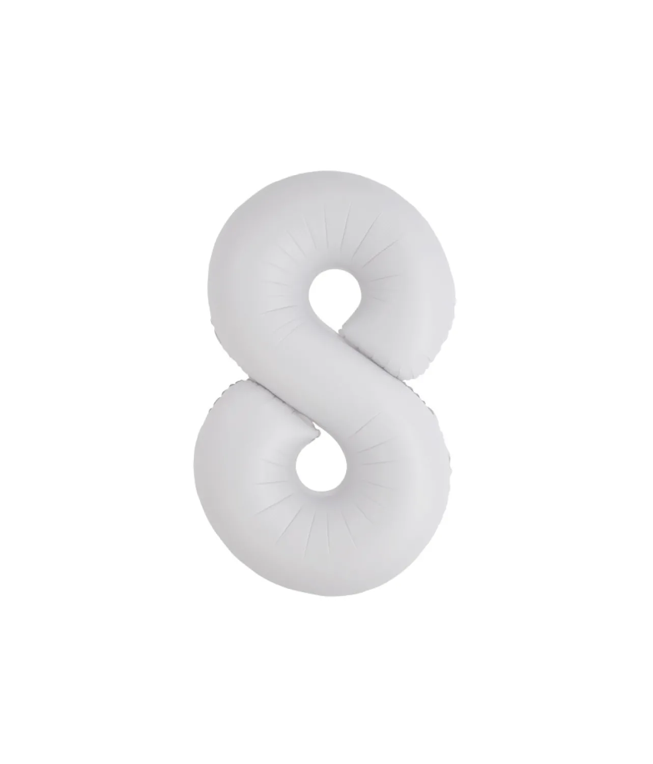 White Foil Matte Number 8