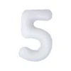 White Foil Matte Number 5