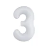 White Foil Matte Number 3
