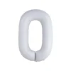 White Foil Matte Number 0