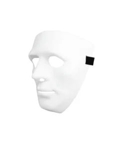 White Full Face Plastic Mask