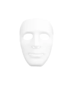 White Full Face Plastic Mask