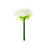 White 5 Head Peony Bunch 30cm