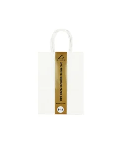 White Medium Paper Bag 3pc