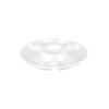 White Melamine Chip & Dip Serving Plate 33.6cm