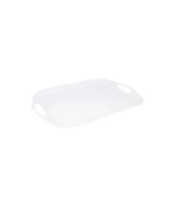 White Melamine Tray With Handles 40cm