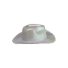 White Metallic Cowboy Hat
