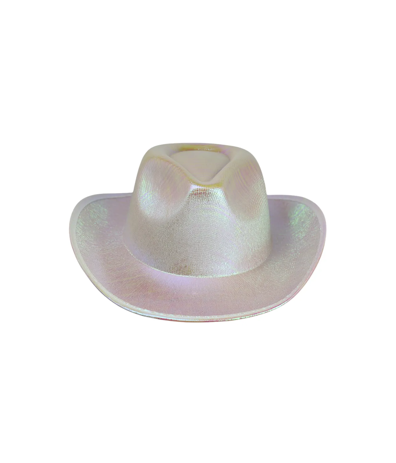 White Metallic Cowboy Hat