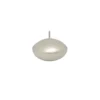 White Metallic Floating Candles 12pk