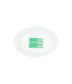 White Oval Plastic Serving Tray
