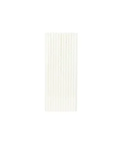 White Paper Straws 25pk