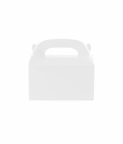 White Paper Treat Box 6pc (Side Seal)
