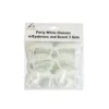 White Party Glasses with Eyebrows and Beard 3 Sets 15 x 5.5cm