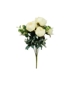 White Peony 11 Branch 8 Head 48cm