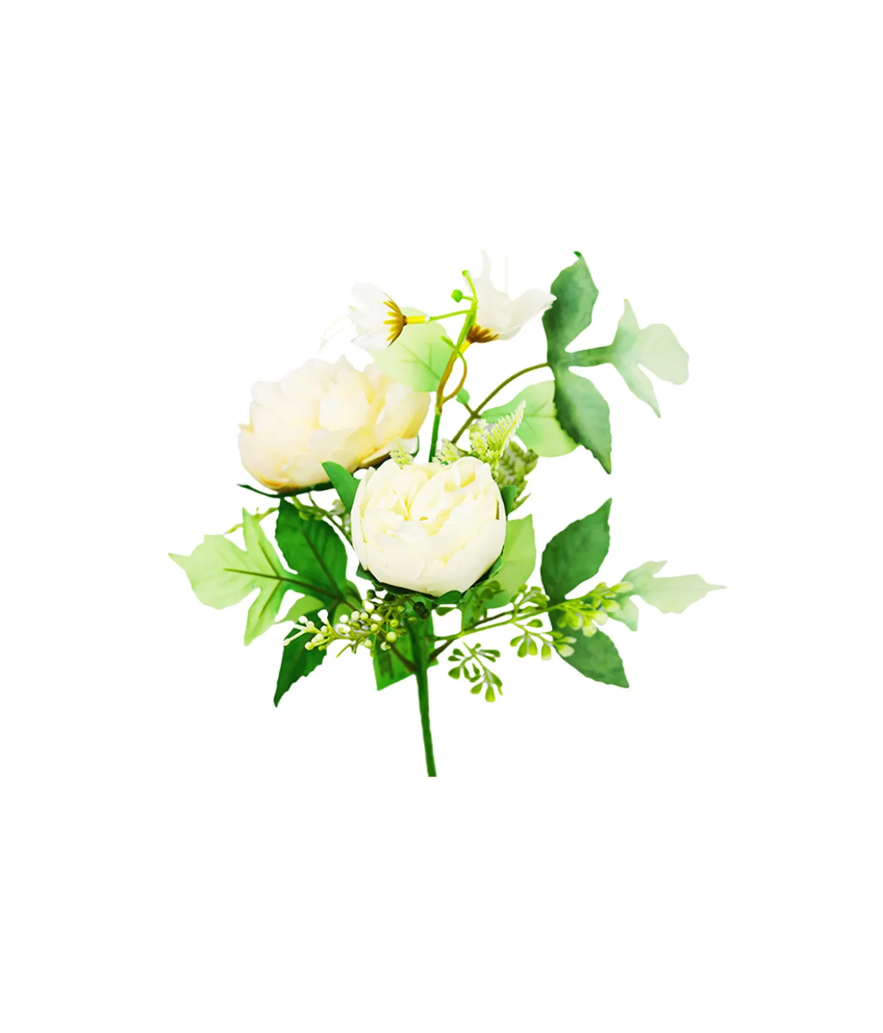 White Peony 2 Head 45cm