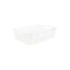 White Plastic Storage Box 29.5x21x8.5cm