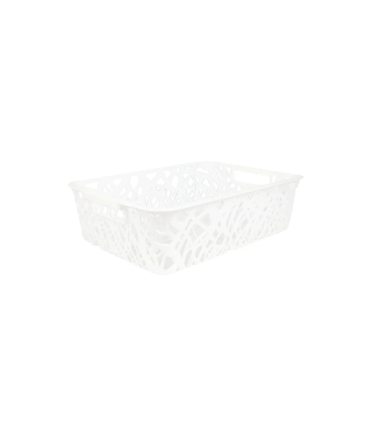 White Plastic Storage Box 29.5x21x8.5cm